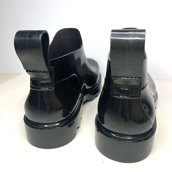 Free People High Street Low Top Slip On Lug Sole Rain Boot Black Size 10 - Picture 4 of 10